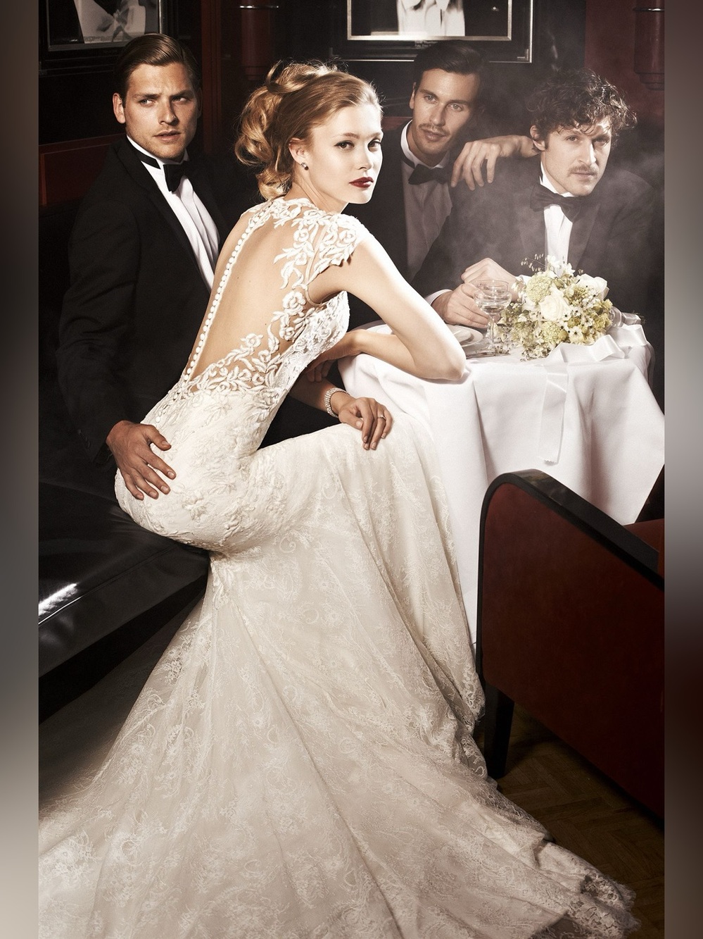 Justin Alexander New Royal Lace Mermaid Silhouette Wedding Gown Sz 10 $3,400.00